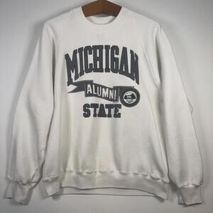 VTG 80s Michigan State MSU Alumni Crewneck - Large